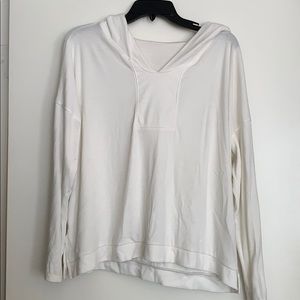 Oversized White Hoodie Pullover